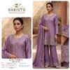Zorista 11045 A To D Chinon Silk With Embrodery Work Redaymade Suits